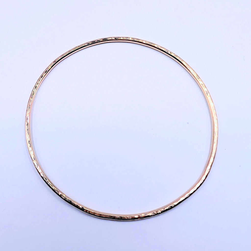 Classic Hammered Stacker Bangle