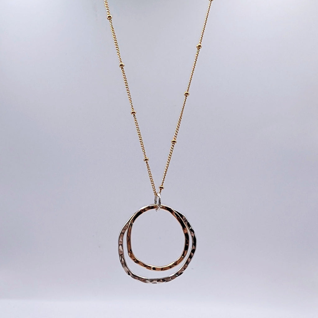 Large Double Hoop Pendant