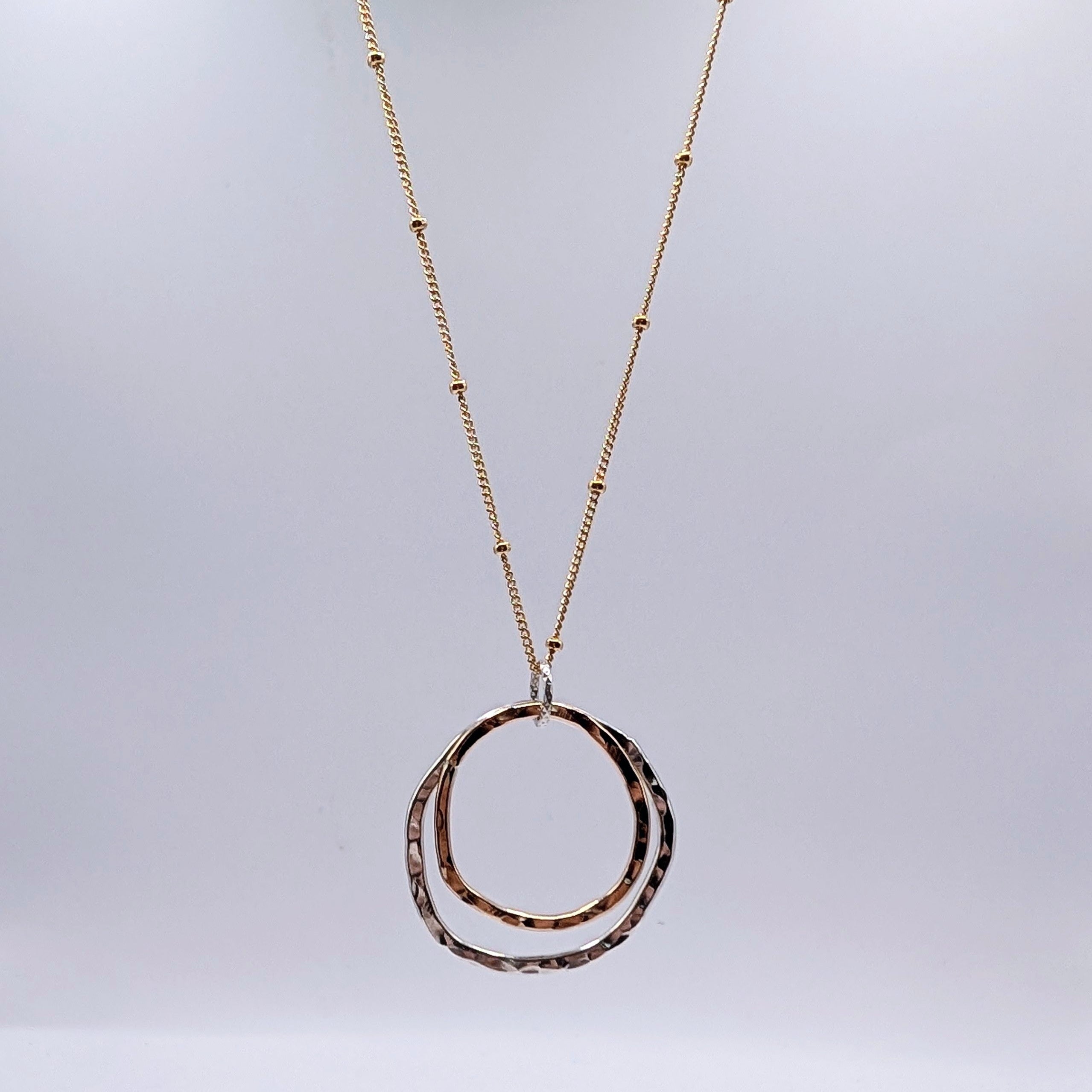 Large Double Hoop Pendant