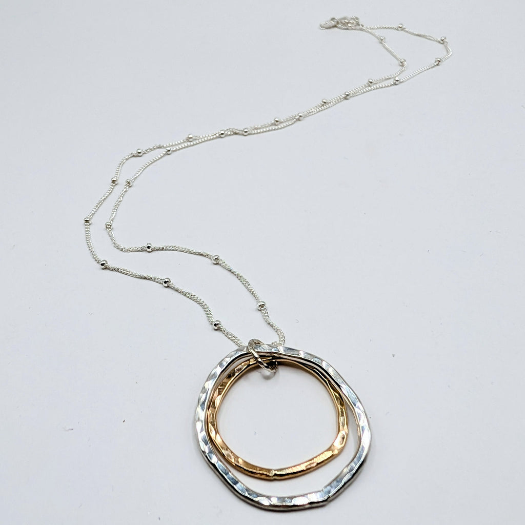 Large Double Hoop Pendant