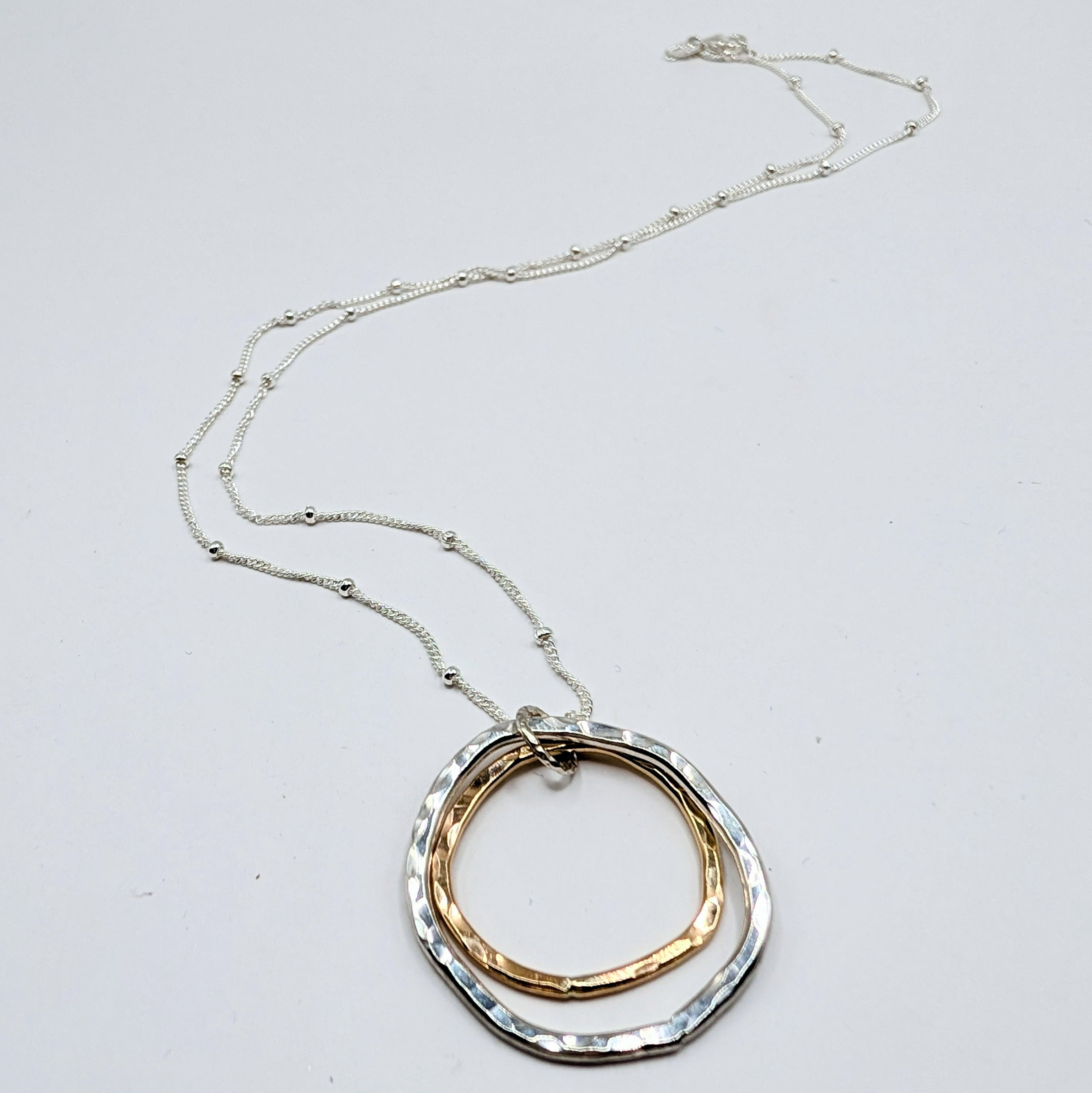 Large Double Hoop Pendant