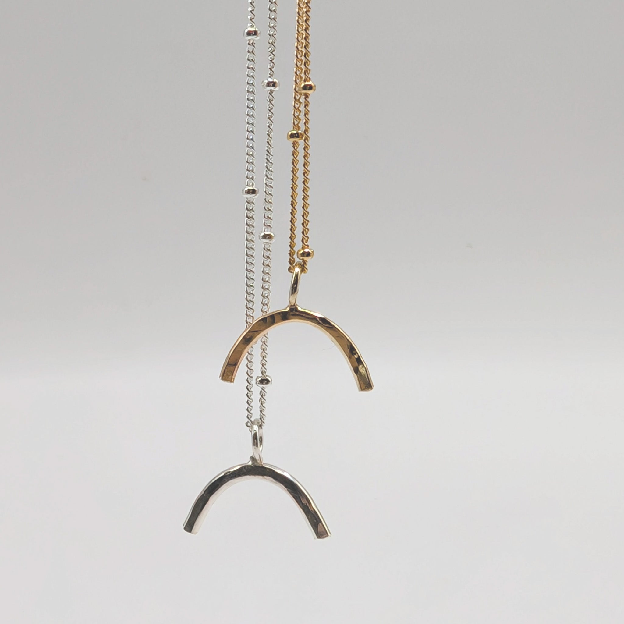 Balance Arc Pendant Necklace