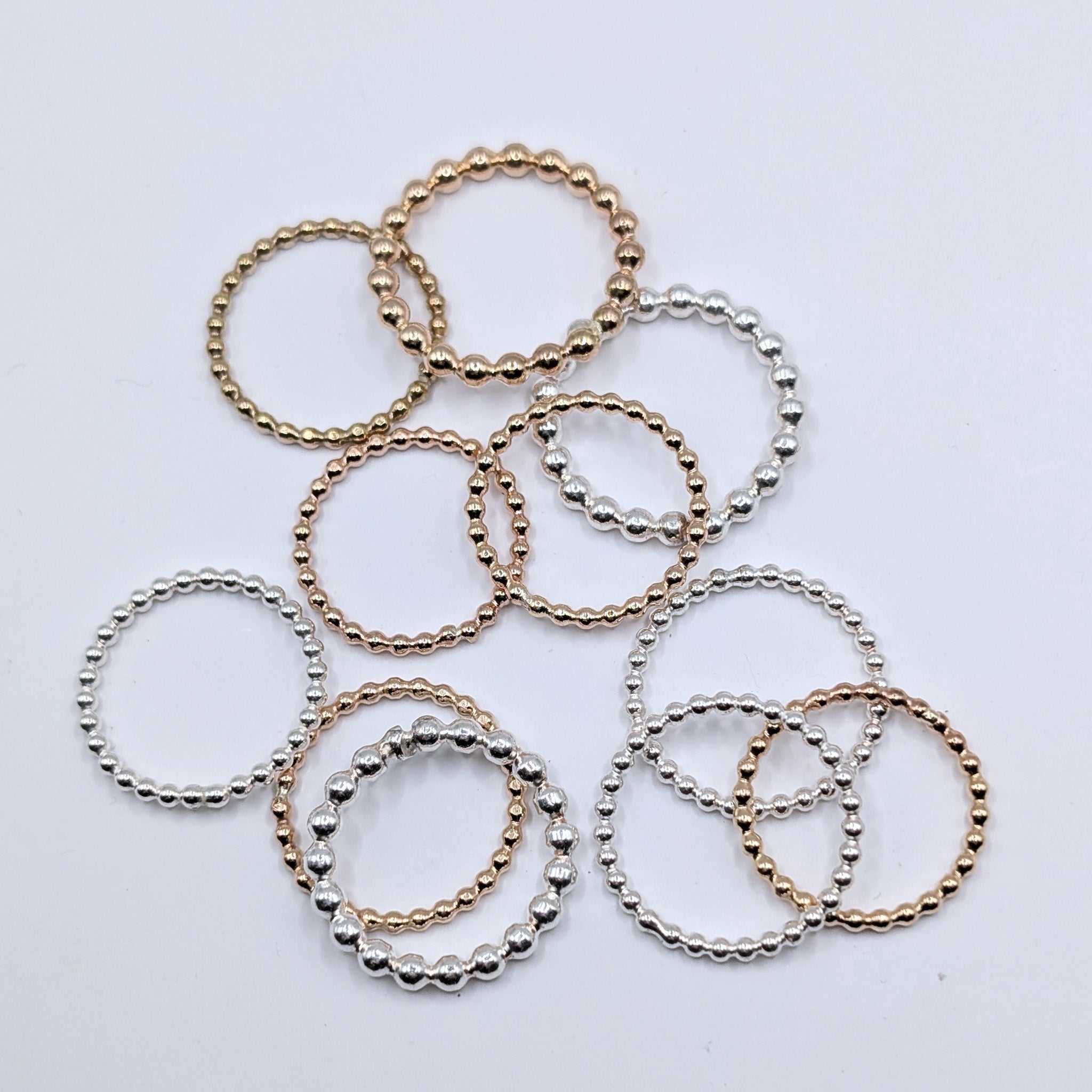 Beaded Stacker Rings