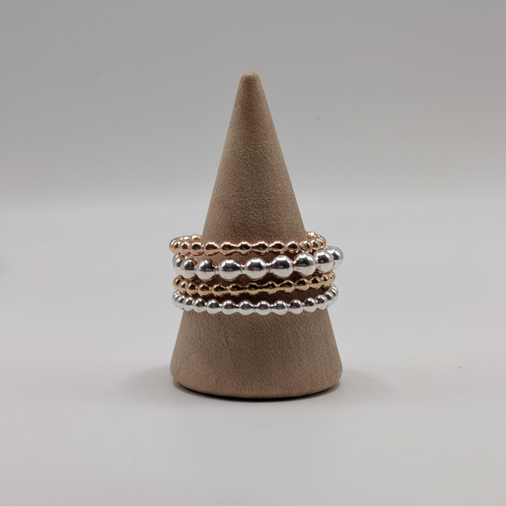 Beaded Stacker Rings