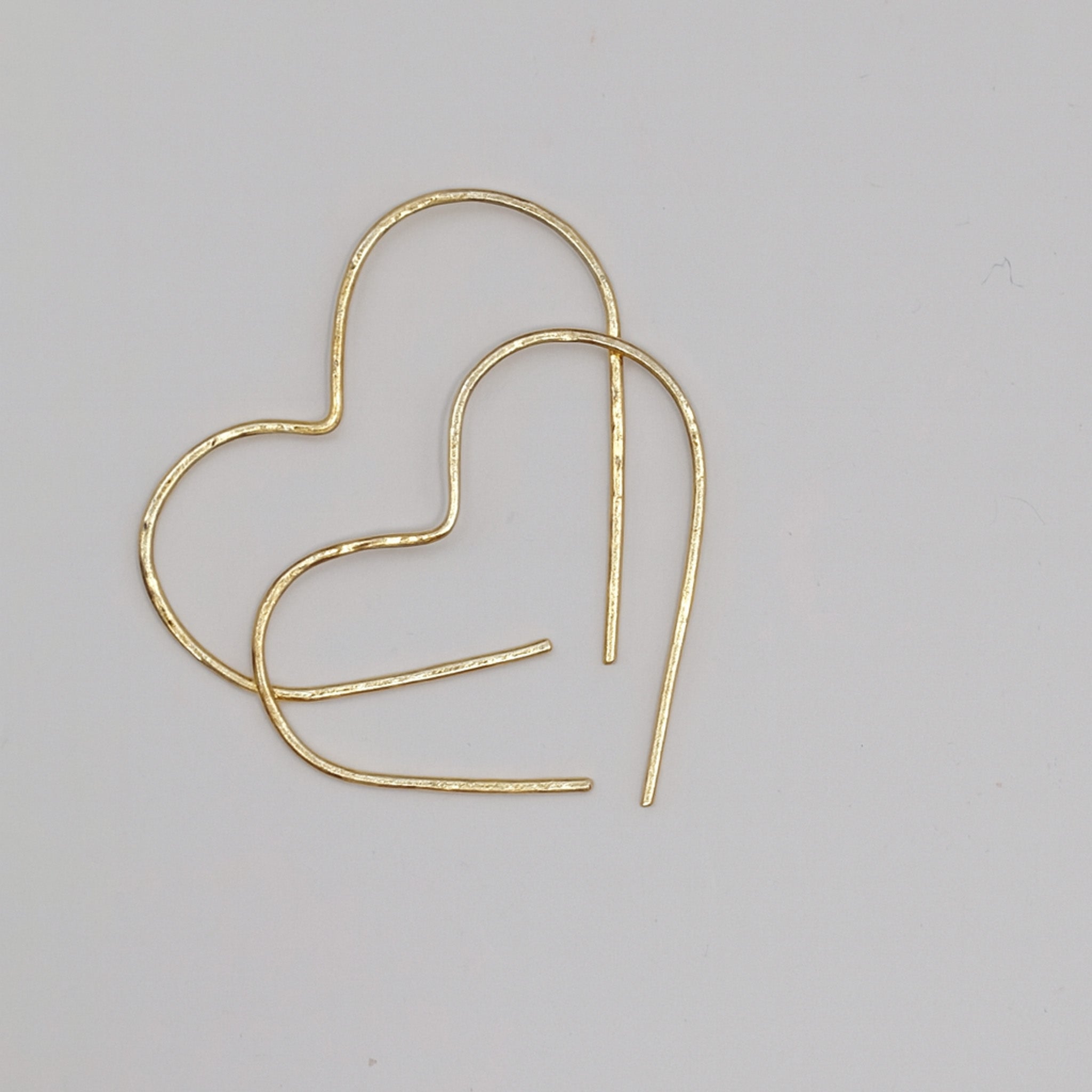 Heart Hoop Earrings