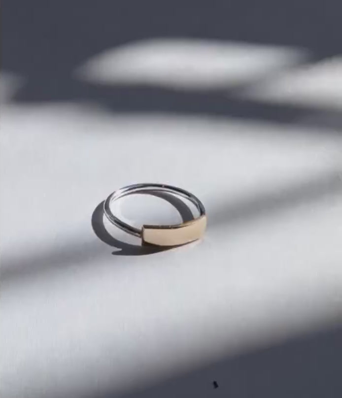Gold Bar Ring