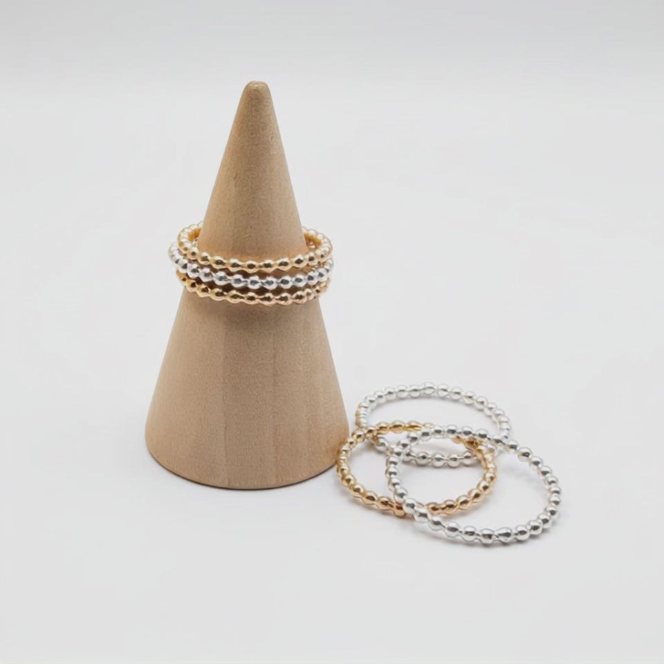 Beaded Stacker Rings