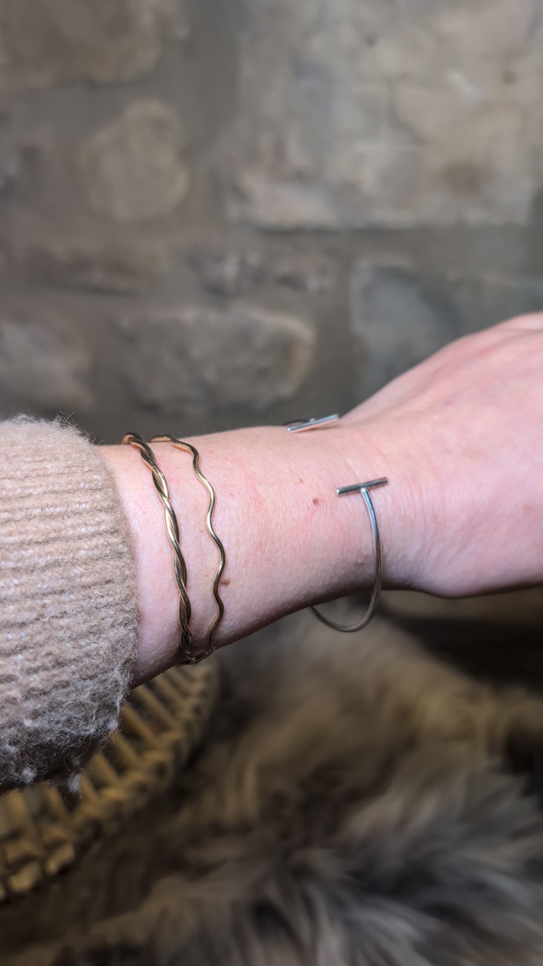 T Cuff bangle