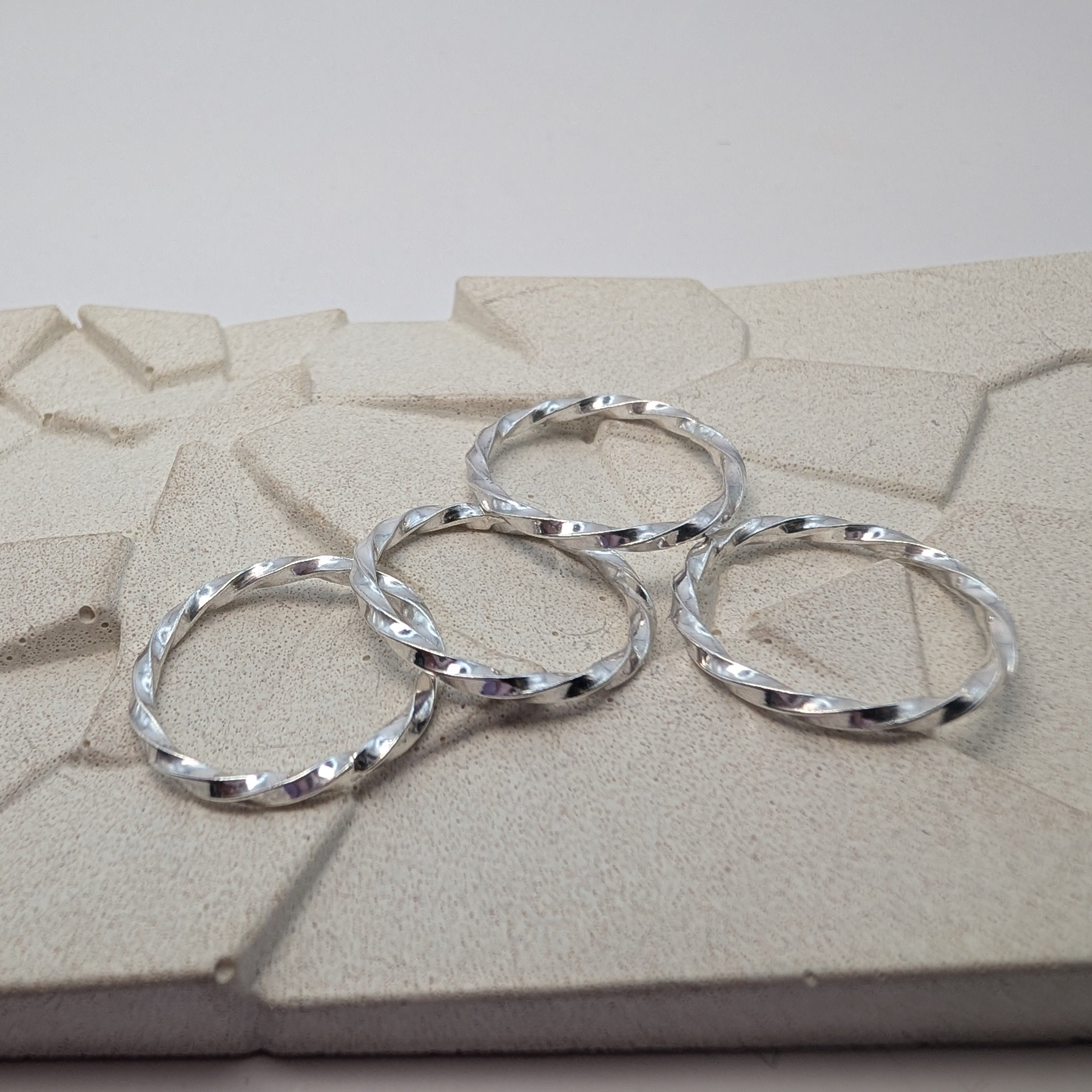 Silver Twister Ring