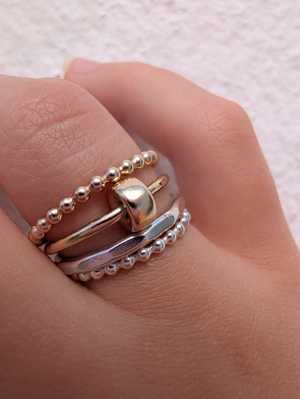 Beaded Stacker Rings