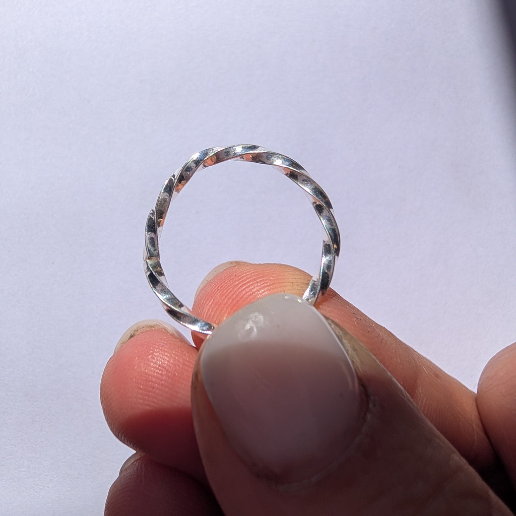 Silver Twister Ring
