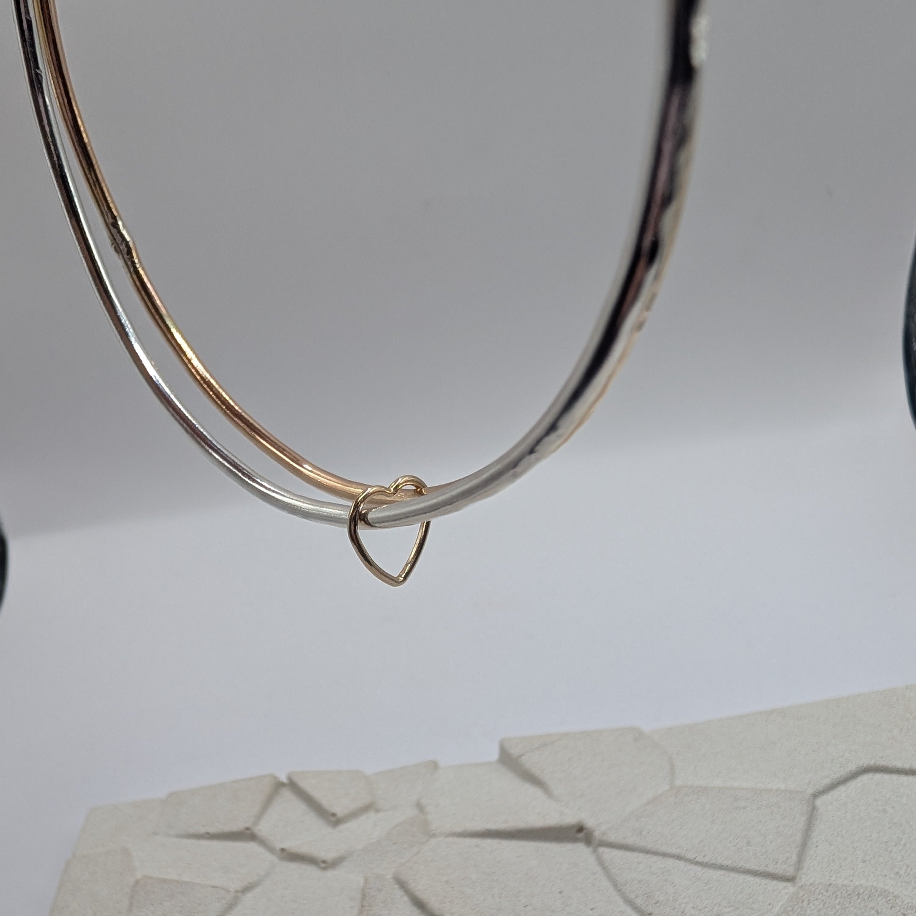 Linked Heart Bangle