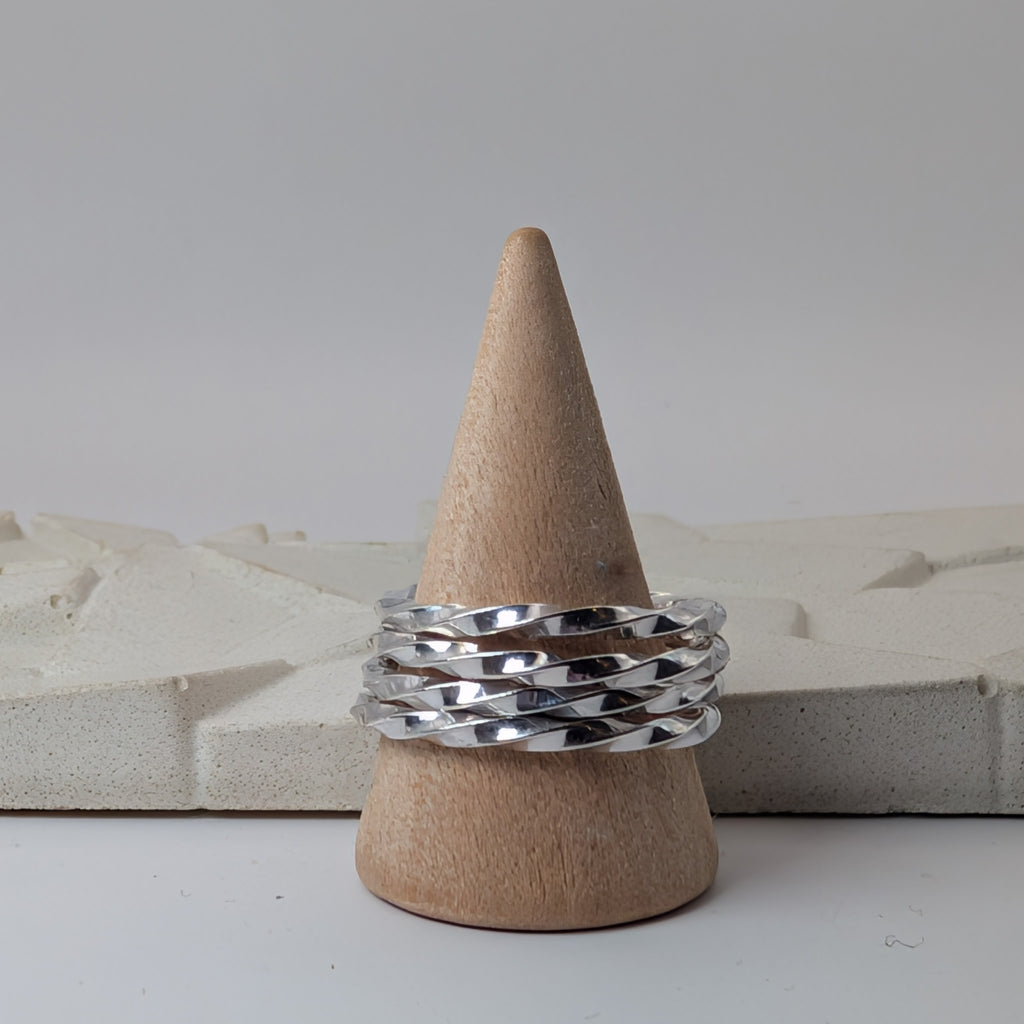 Silver Twister Ring