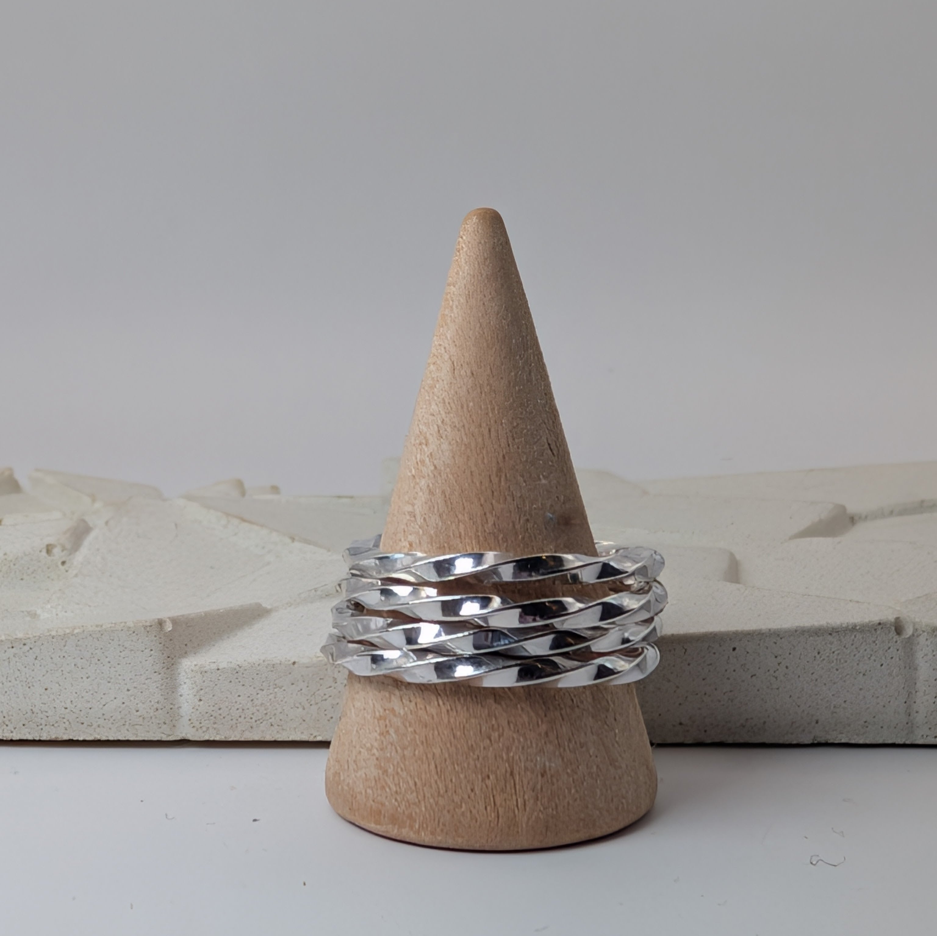 Silver Twister Ring
