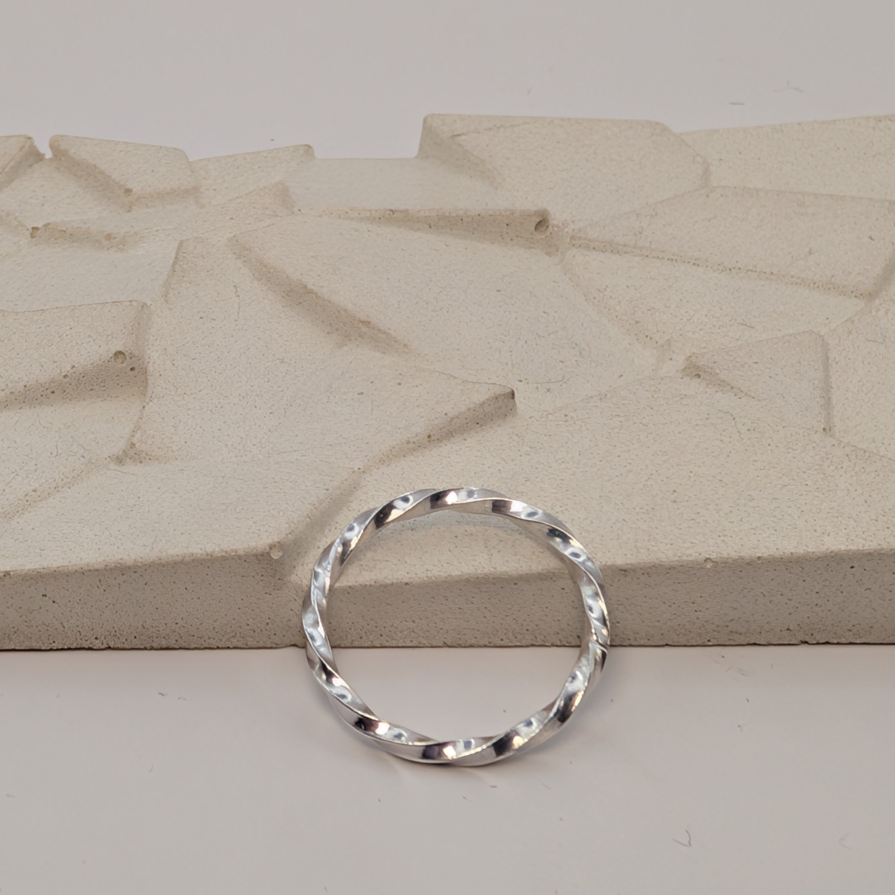 Silver Twister Ring