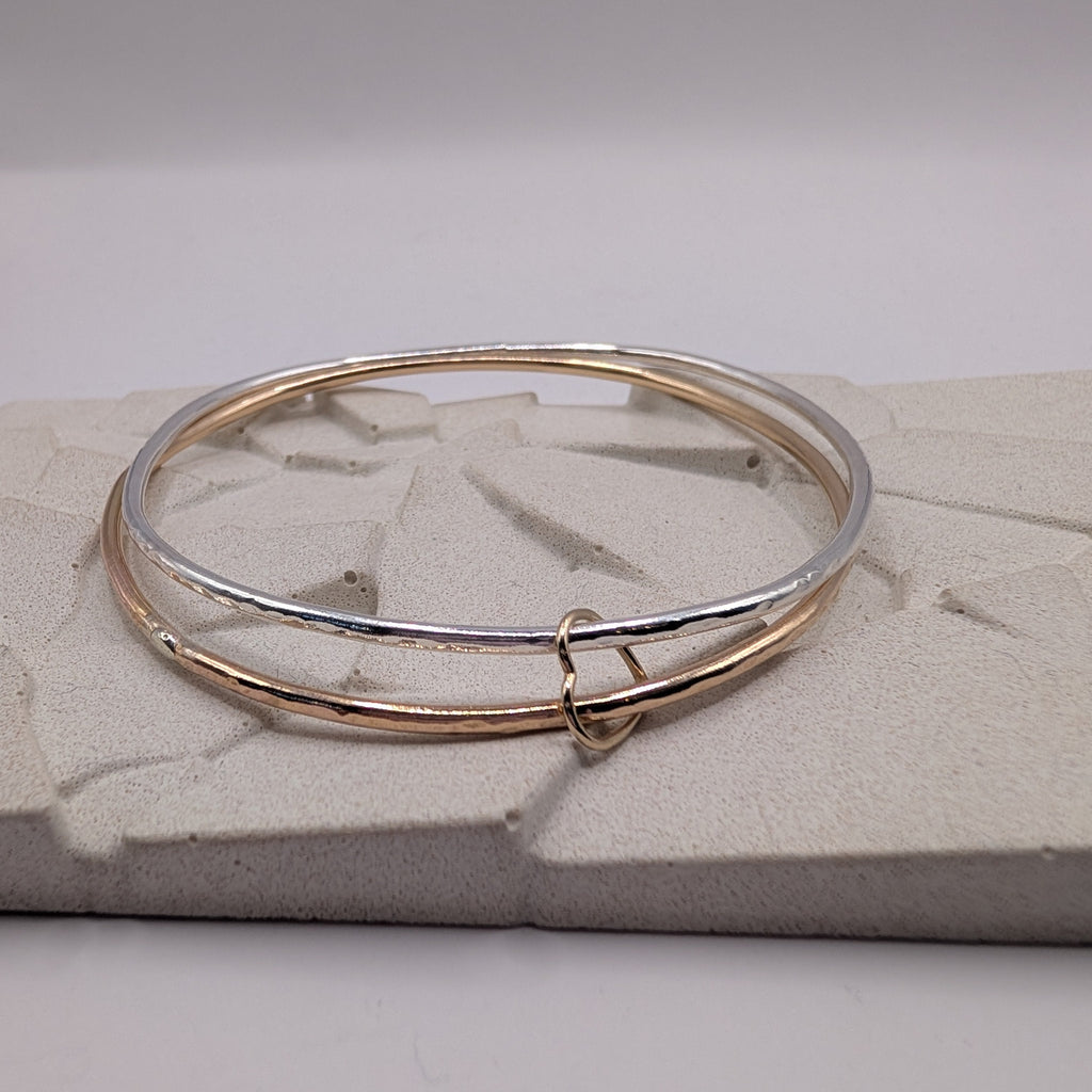Linked Heart Bangle