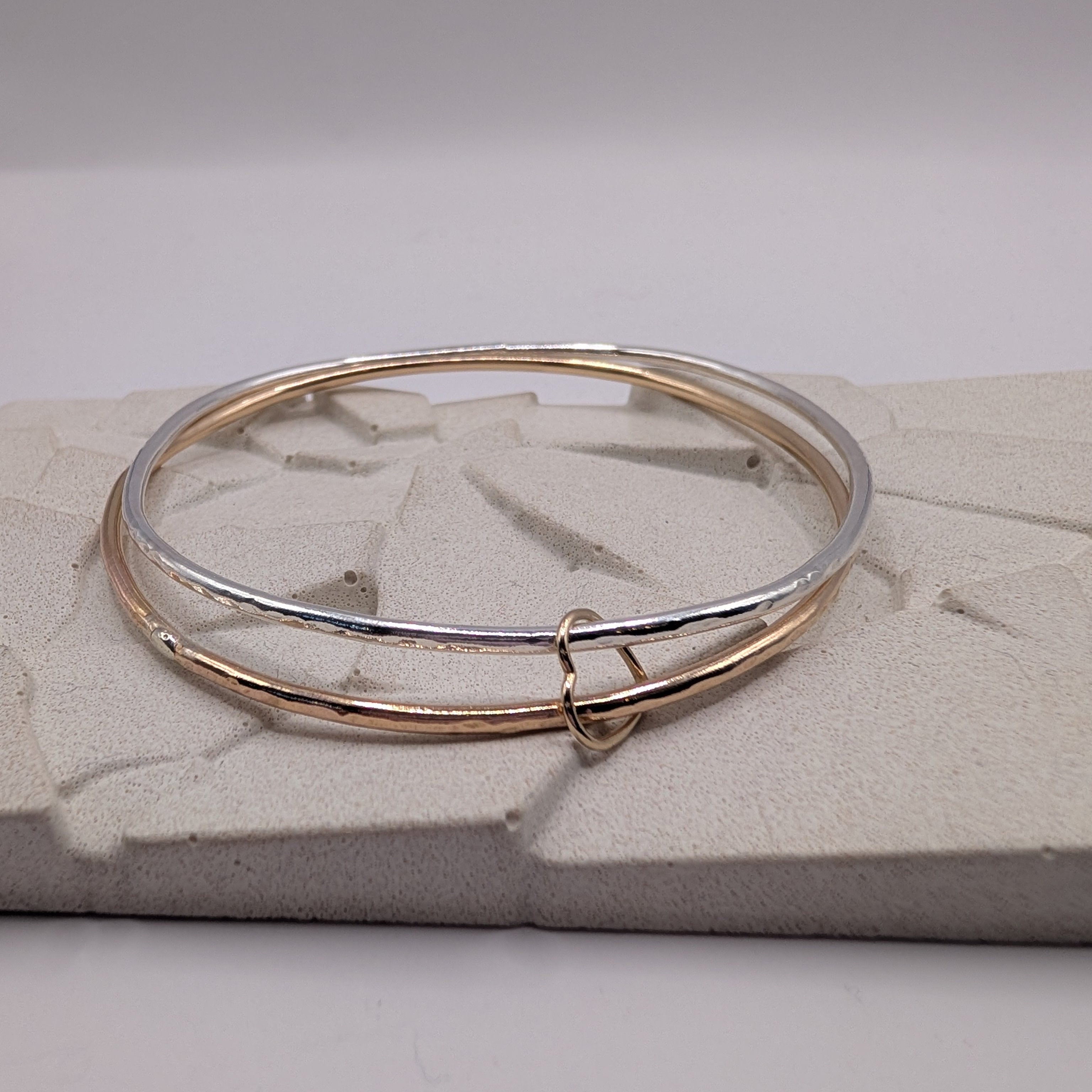 Linked Heart Bangle