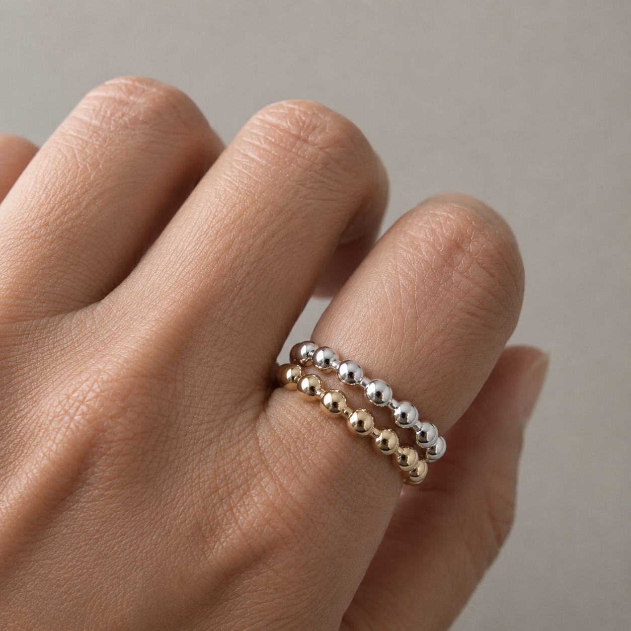 Beaded Stacker Rings