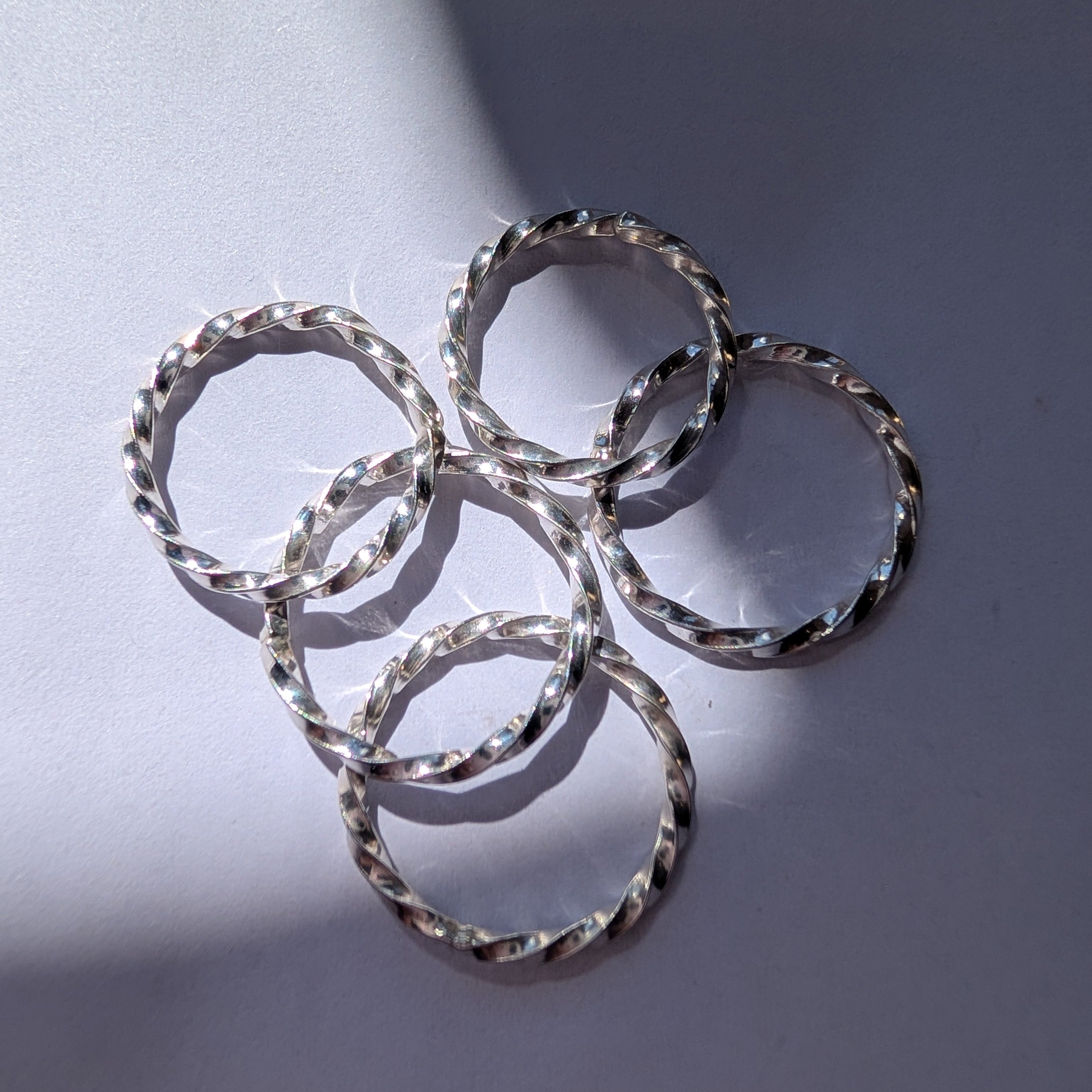 Silver Twister Ring