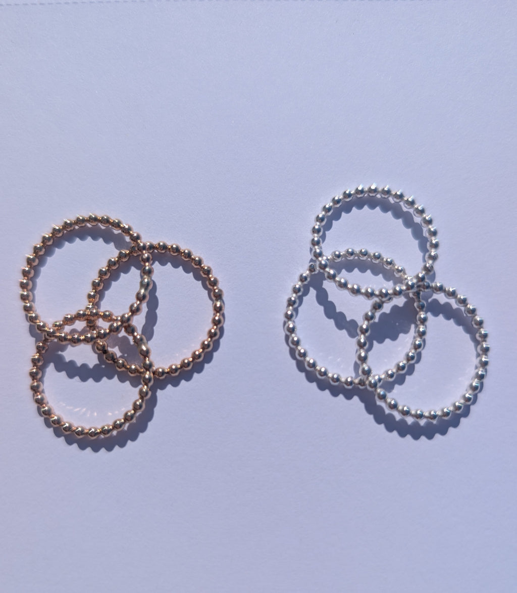 Beaded Stacker Rings